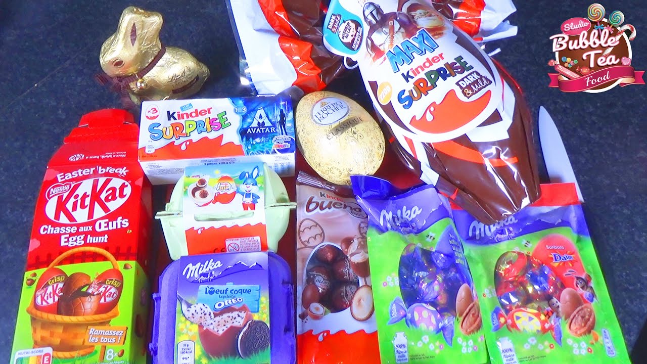QUE VALENT CES CHOCOLATS DE PÂQUES ? Kinder Lindt Milka Oreo Ferrero Kit Kat ft. Star Wars Avatar