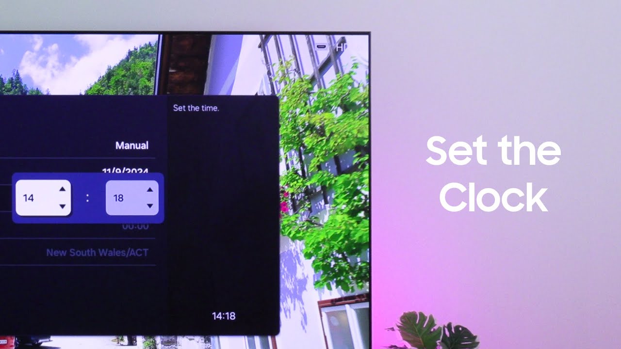 Setting the Clock on your Samsung TV