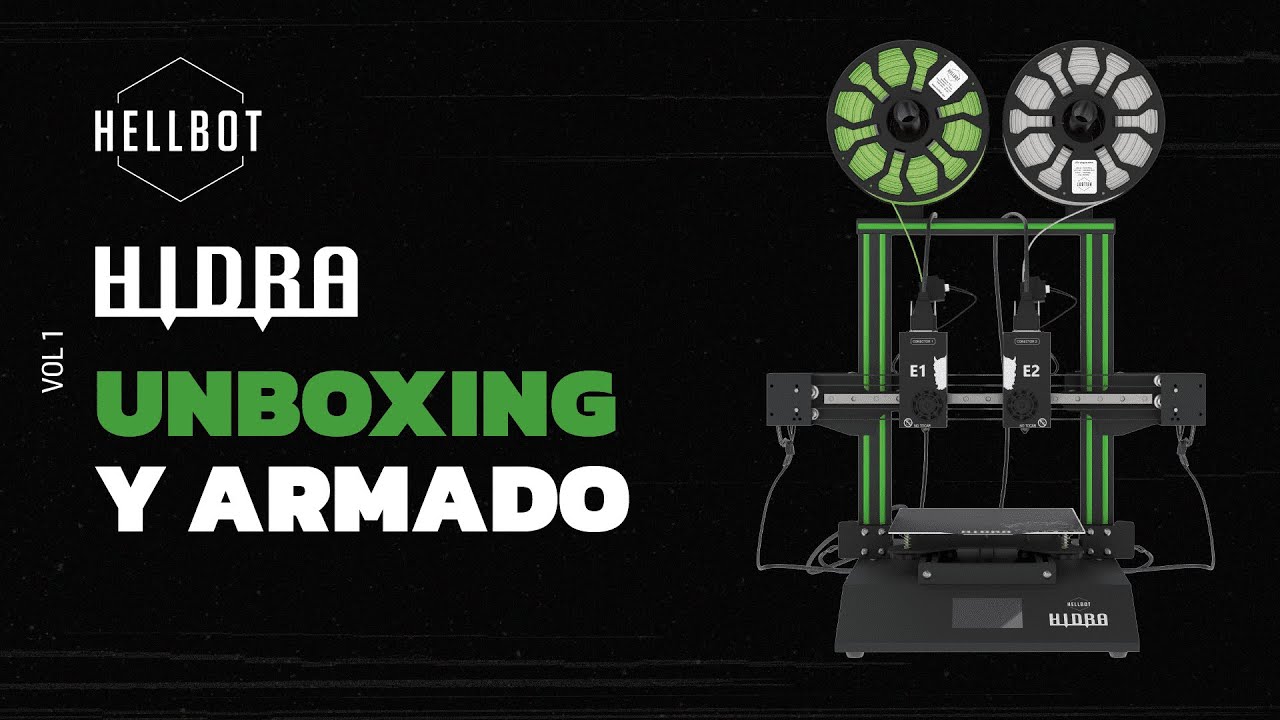 Hellbot Hidra - Unboxing y armado de impresora 3D