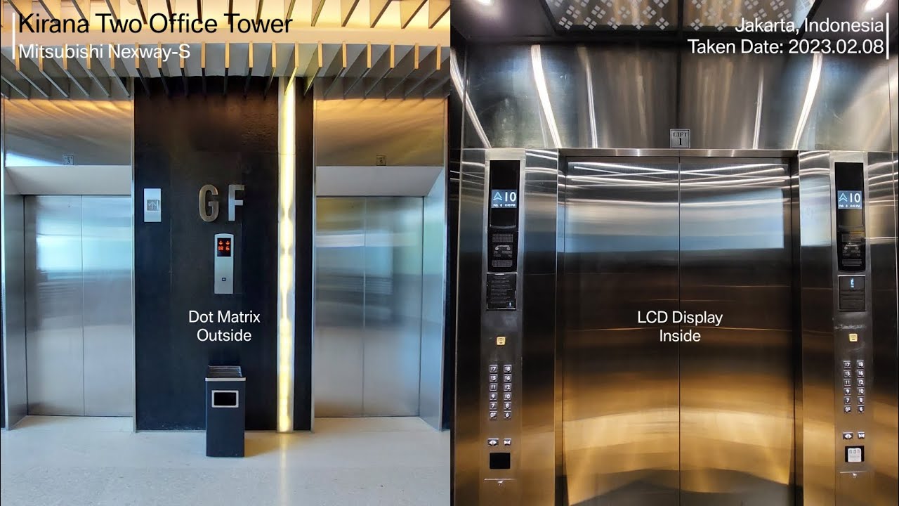 Mitsubishi Nexway-S Traction Elevators at Kirana Two Office Tower, Jakarta