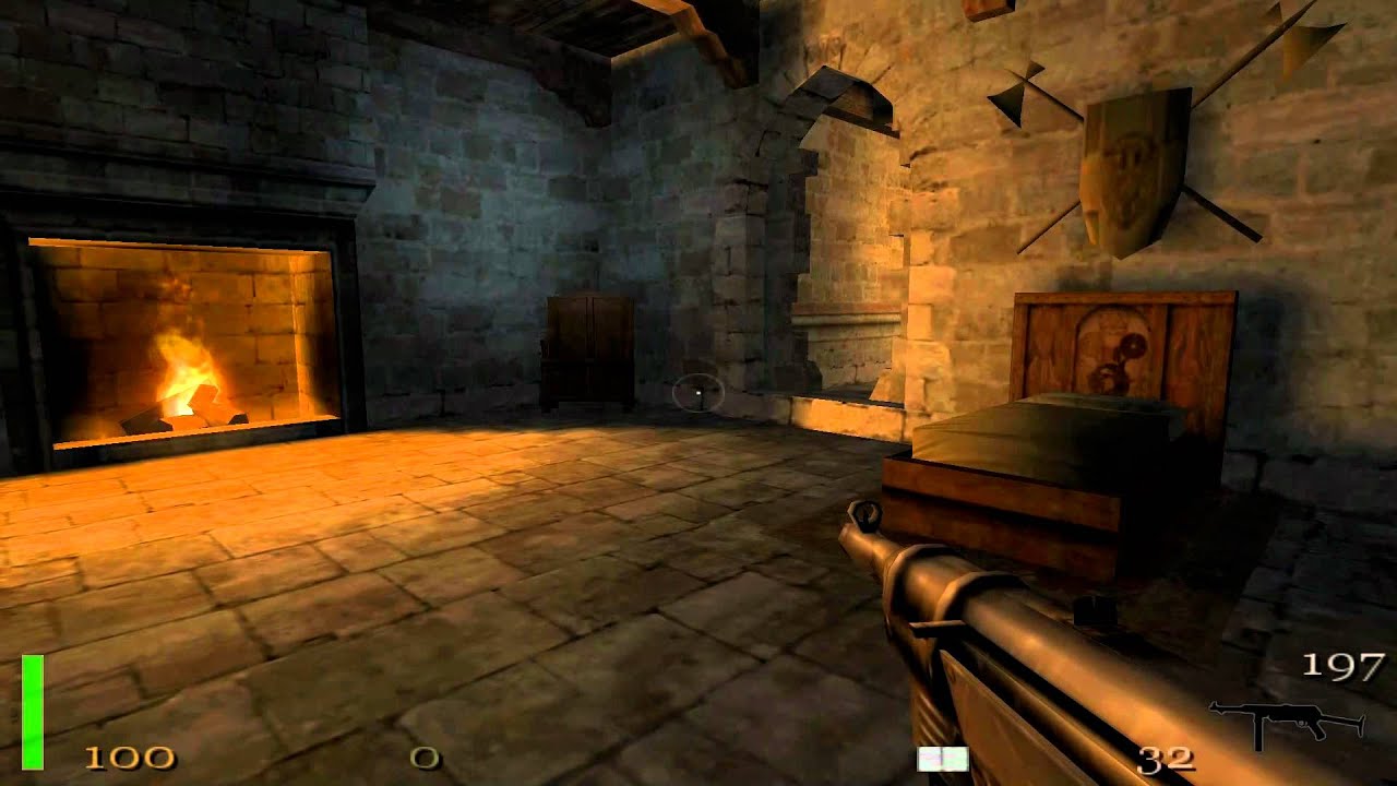 Return to castle Wolfenstein mission 1 part 1 full HD ( secrets )