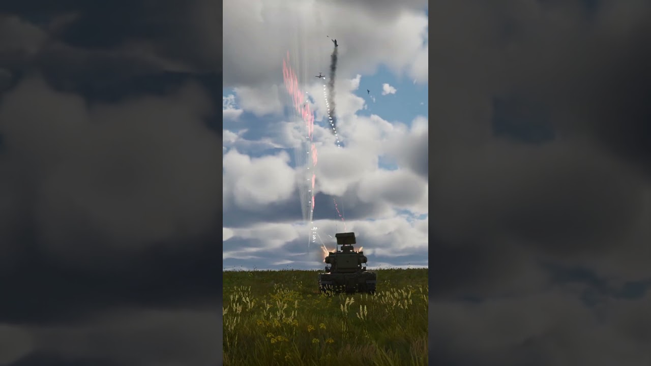 Russian Air Defense Pantsir-S2 on Action