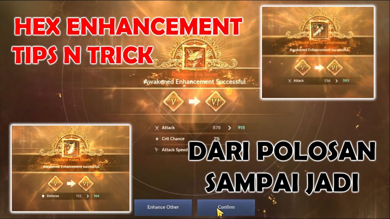 Tips Awakened Enhancement VI / HEX ! - Black Desert Mobile