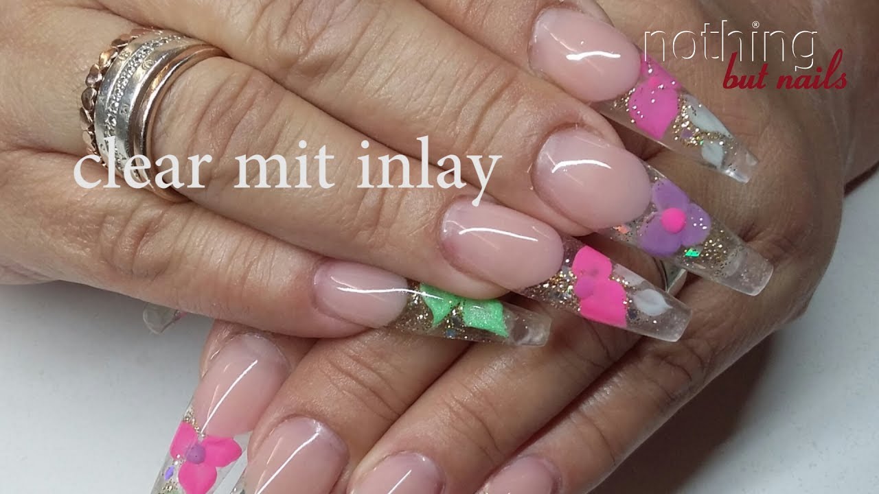 acryl clear mit inlay   nothing but nails