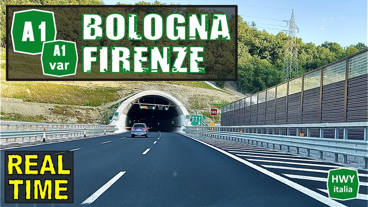 BOLOGNA - FIRENZE | Autostrada del Sole A1 e Variante di Valico A1var | REAL TIME
