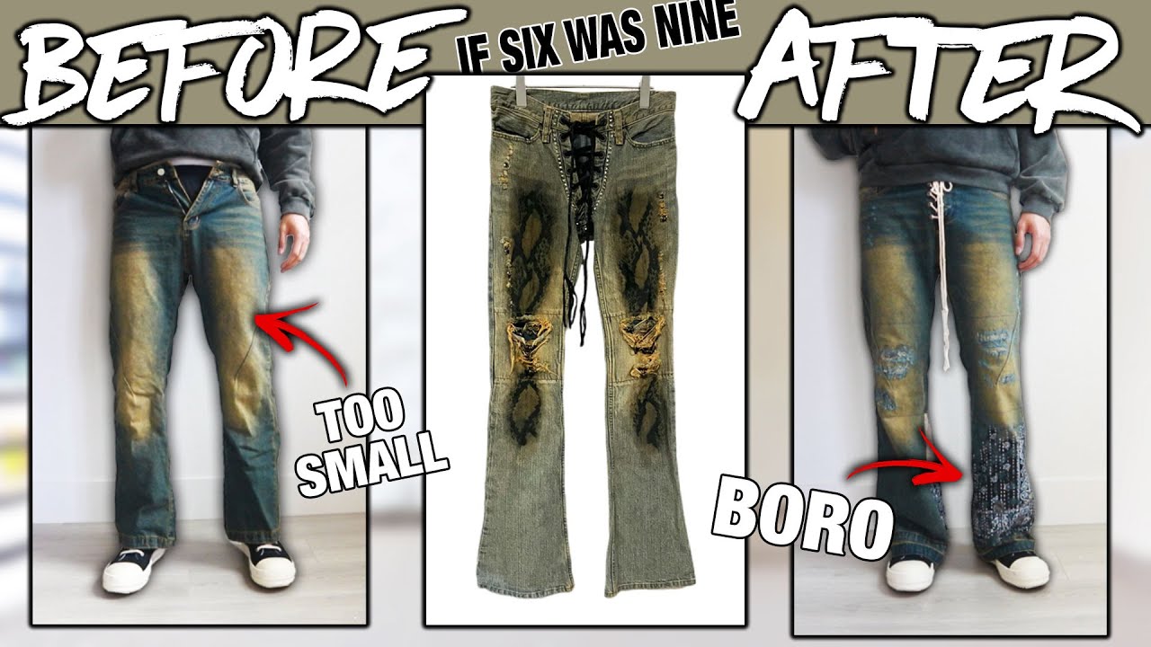 DIY | Custom IF SIX WAS NINE Boro Flared Denim | JULIUS