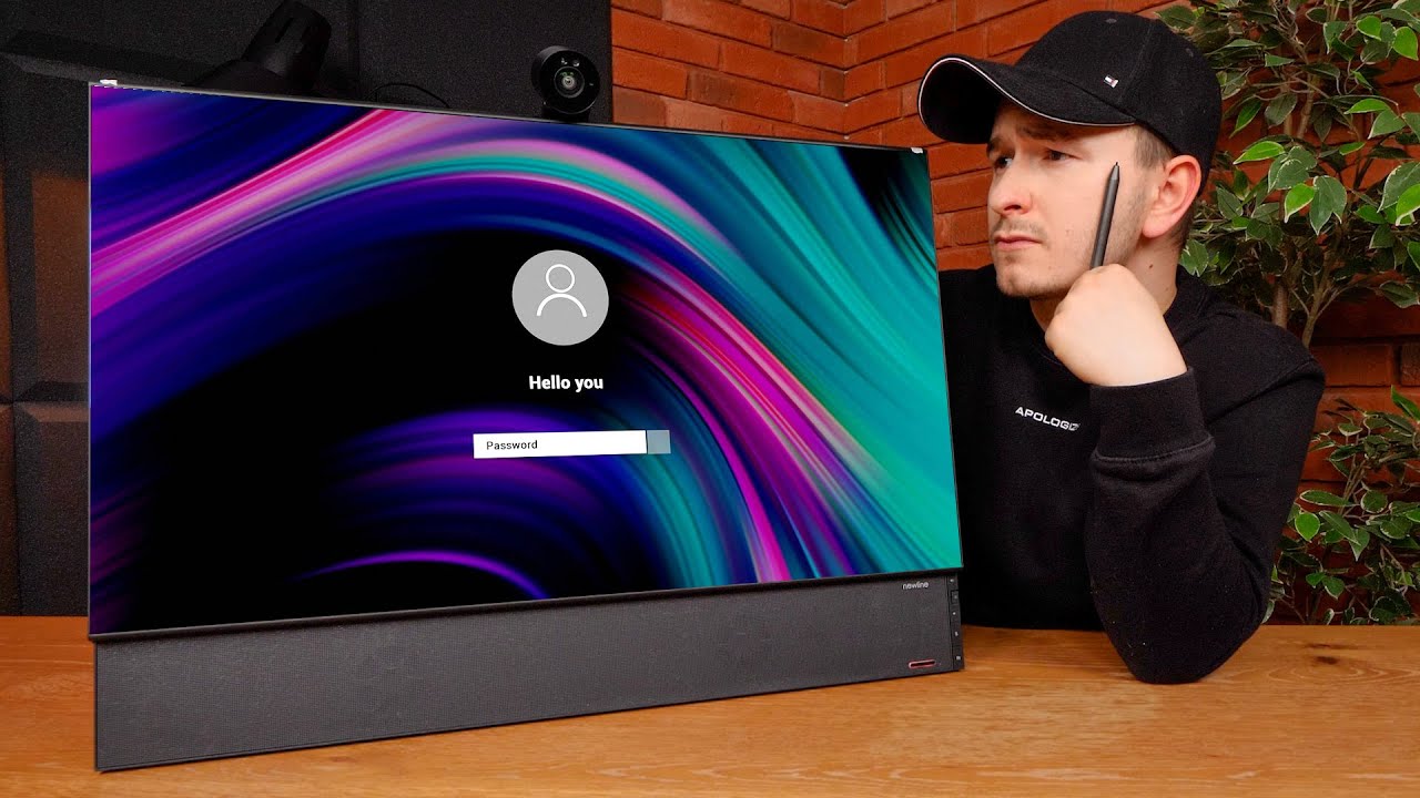 MONITOR DOTYKOWY + KAMERA 4K + MIKROFON + GŁOŚNIKI? TO CZARY?! | NEWLINE FLEX