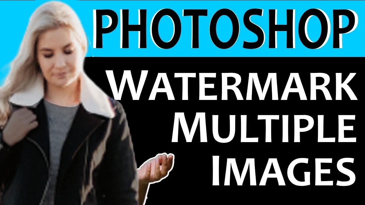 Как добавить водяной знак на несколько изображений в Photoshop. Урок
