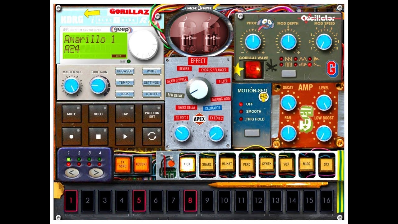 KORG iElectribe GORILLAZ Edition - Tutorial & Demo for the iPad