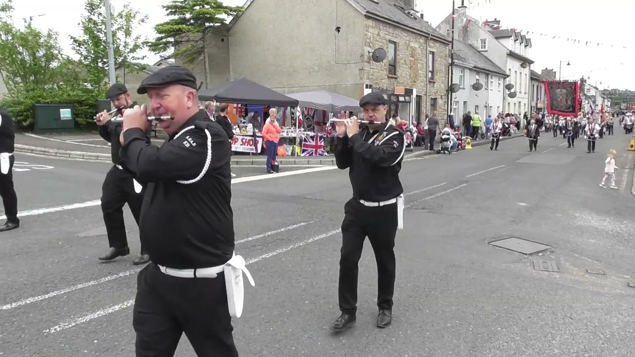 County Fermanagh RBP Annual Battle of Newtownbutler Demonstration in Derrygonnelly 2/8/25 (1,2)