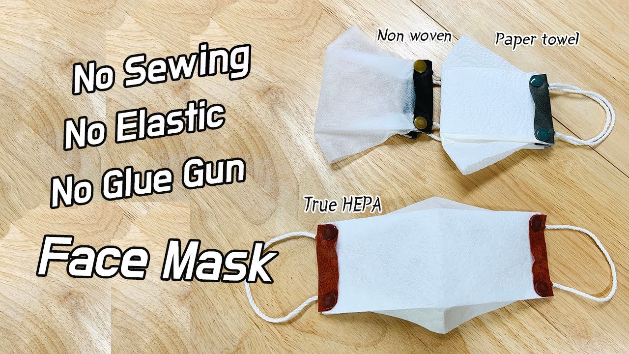 DIY Change Filter Disposable Face Mask /  
