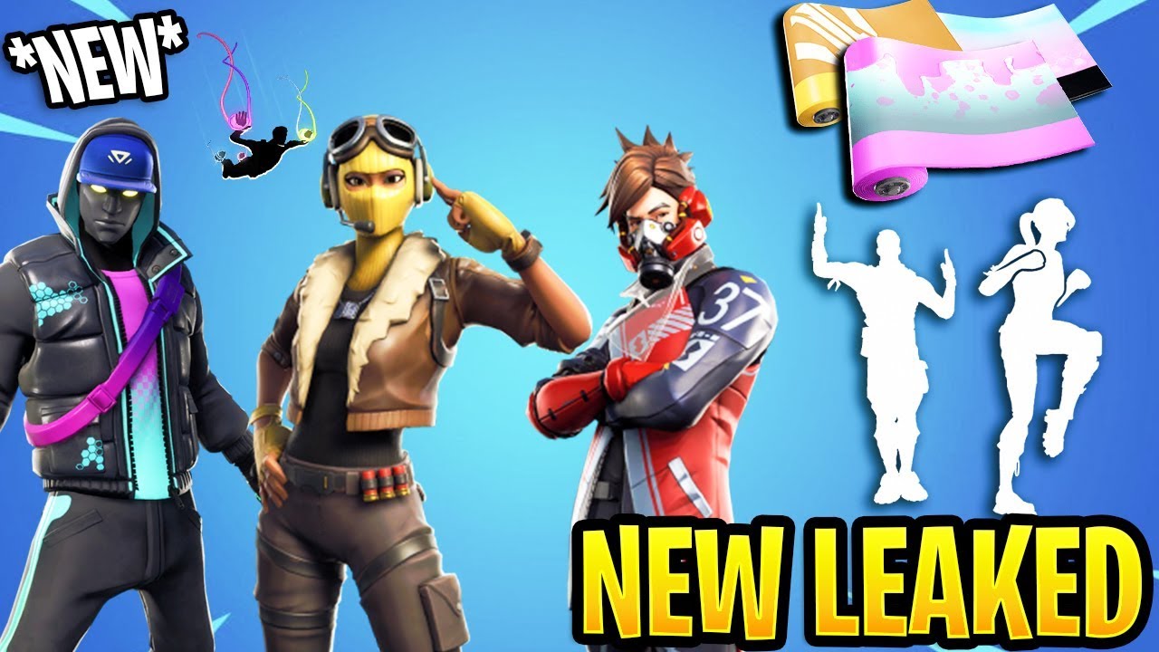 *NEW* Leaked Fortnite Skins & Emotes.! "SEASON 9" (Velocity Skin, Old School Emote)