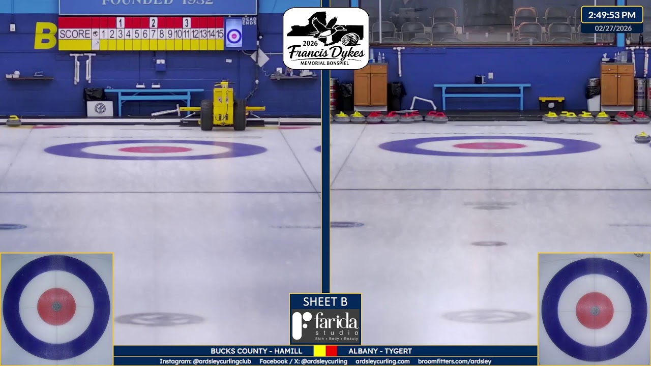 Fri, Feb 27, 2026, Early Draws - Pool Play [B] - Francis Dykes Memorial Bonspiel 2026