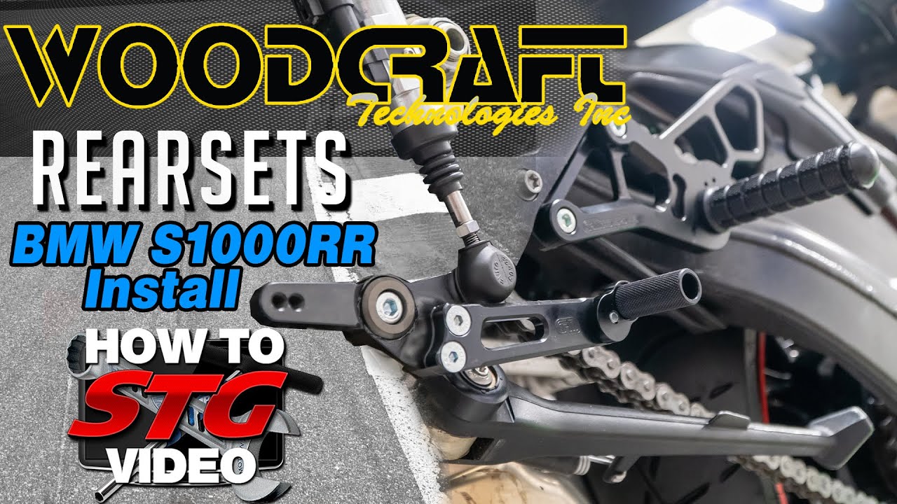 2018 BMW S1000RR Woodcraft Rearsets Install on our 2020 Project Bike | Sportbike Track Gear