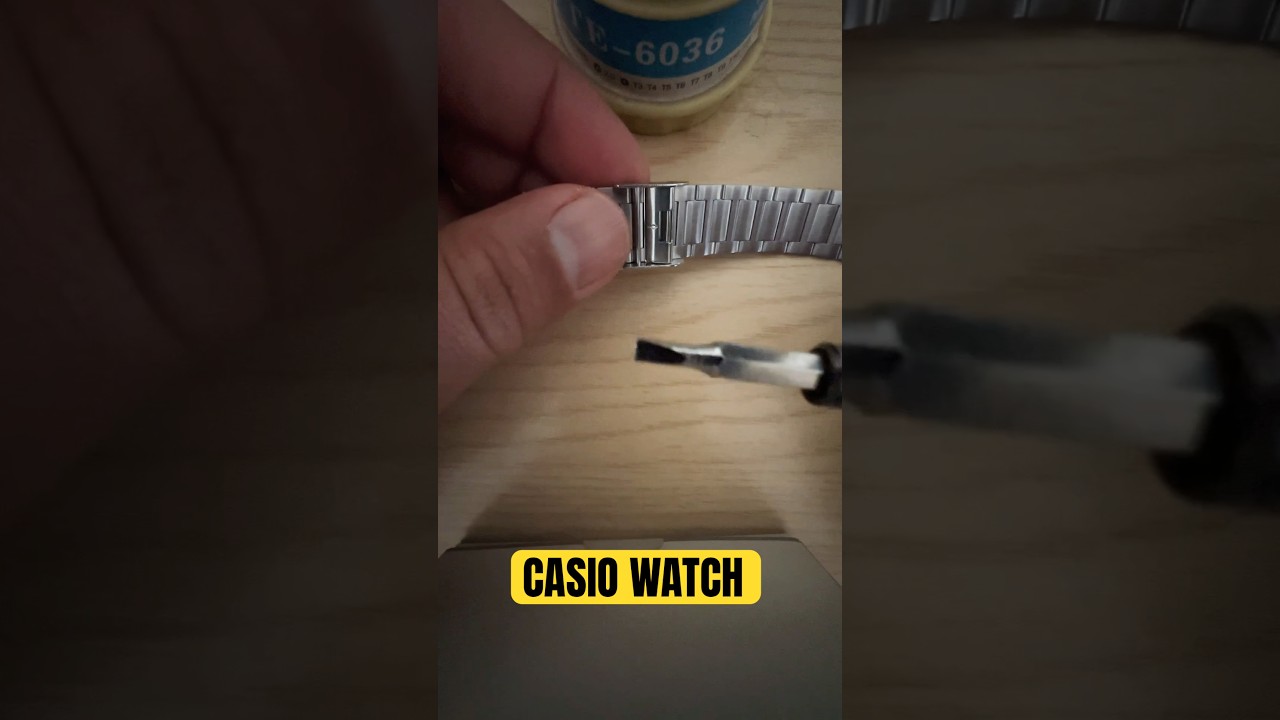How to adjust Casio watch band #casio #watch #band #adjustment
