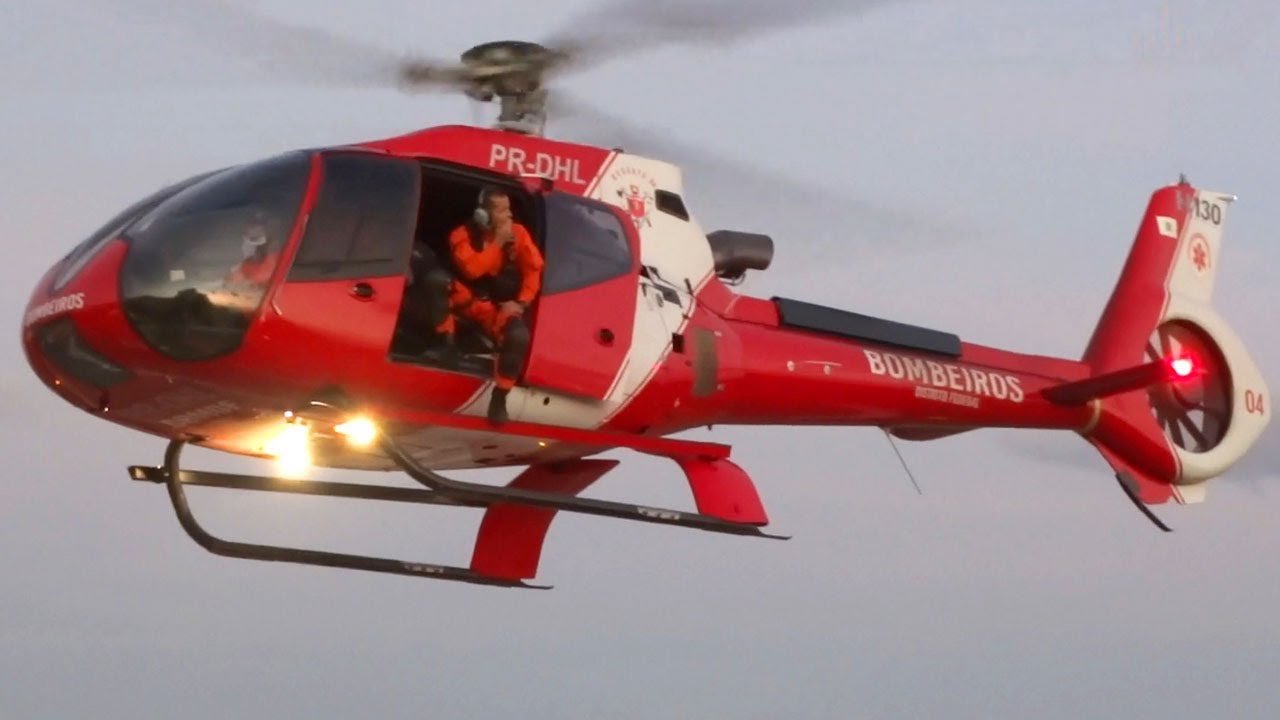 Видео взлета вертолета Airbus Helicopters H130