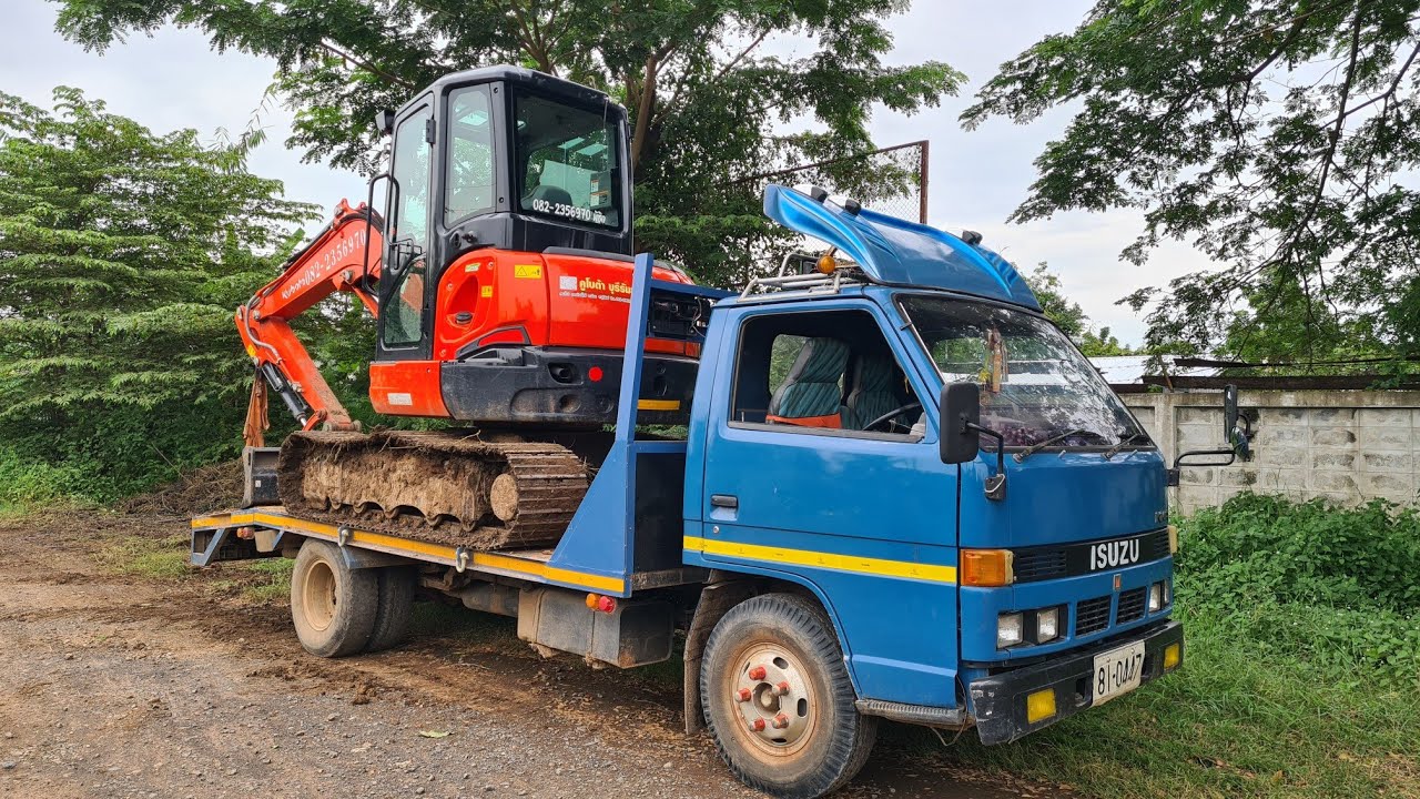รถขุดคูโบต้า KUBOTA U55 รับเหมางาน ชม.800