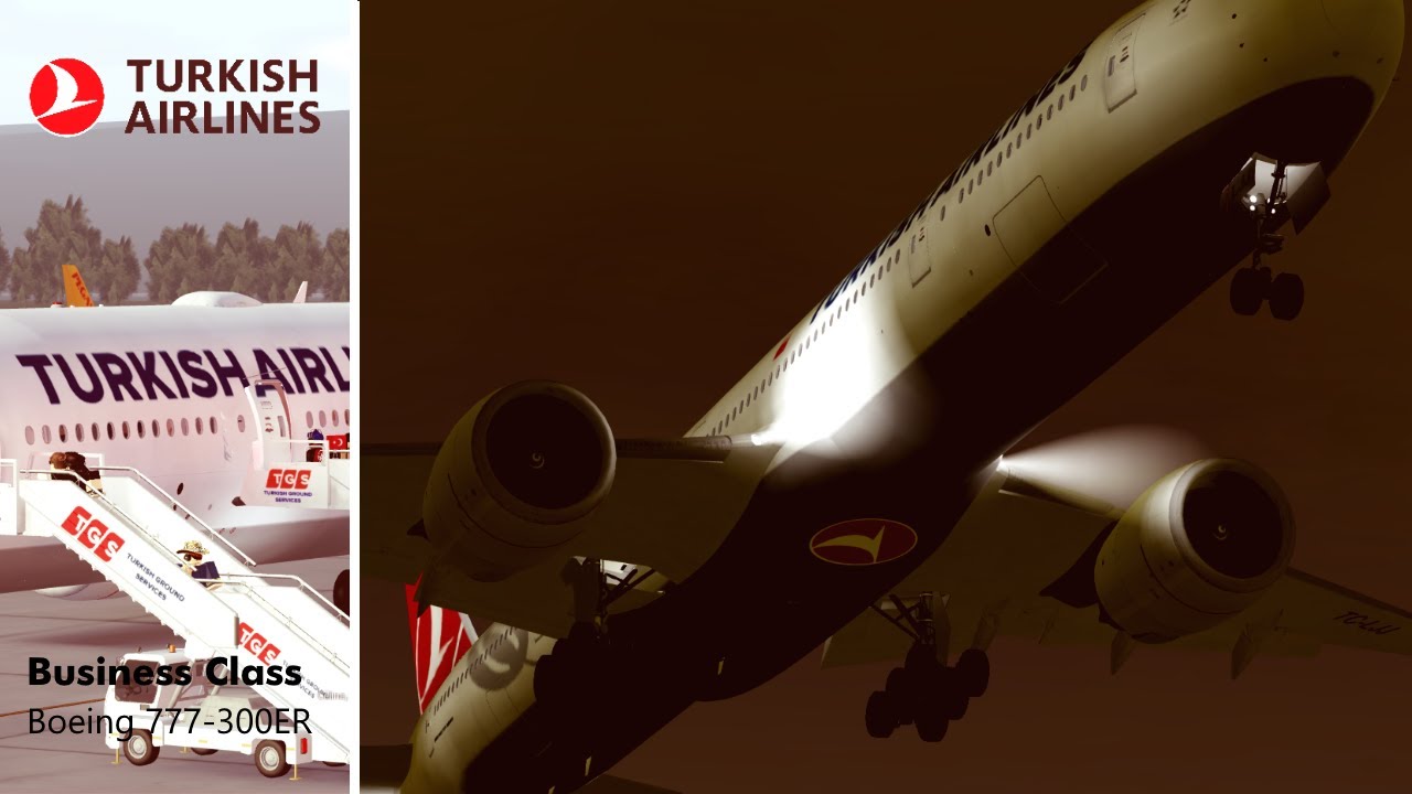 ROBLOX | Turkish Airlines Roblox 777-300ER Istanbul to Los Angeles