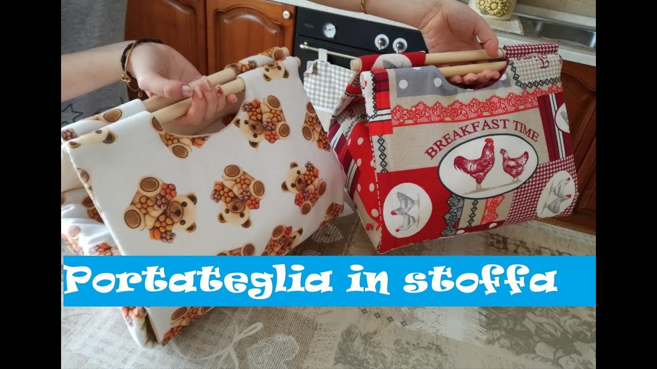 Portateglia in stoffa, tutorial italiano semplice e veloce