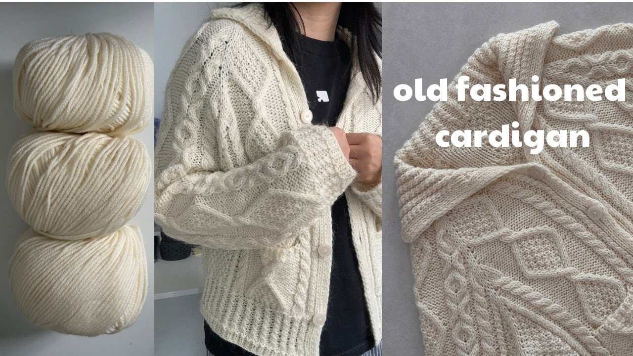 knitting vlog | old fashioned cardigan 🦢