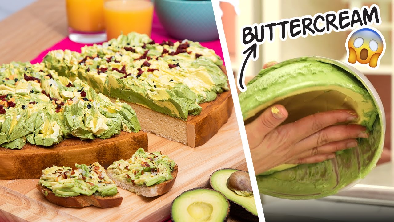 GIANT Avocado Toast... But It's CAKE | New Year Resolutions | How To Cake It