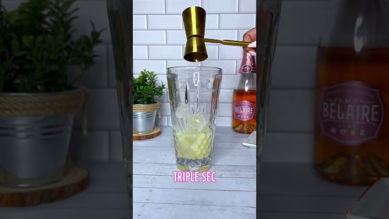 Ros&eacute; Margarita ✨ #belaire #ros&eacute; #roseallday #margarita #tequila #shorts #recipe #cocktail #fyp #fypシ