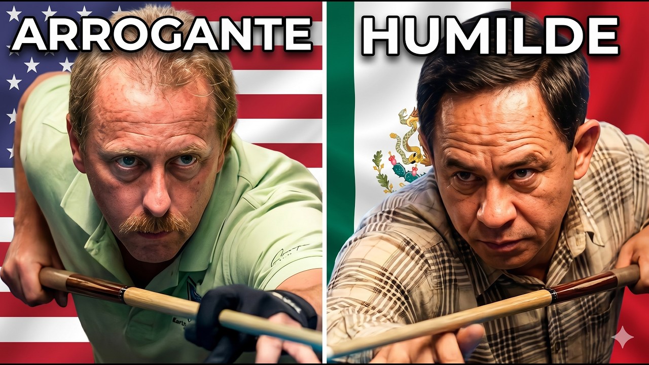 Jugador MEXICANO encara a UNA LEYENDA DEL BILLAR POOL | Ismael Paez 🆚 Earl Strickland
