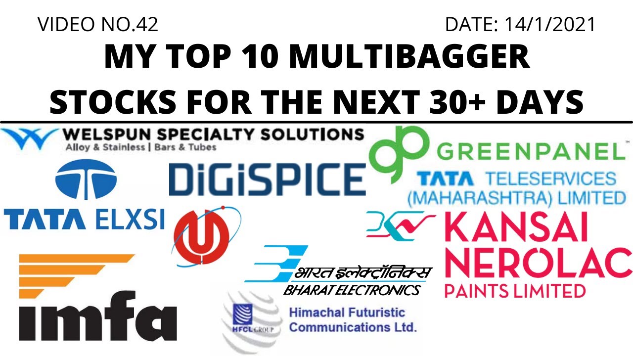 My Top 10 Multibagger Stocks For The Next 30+ Days