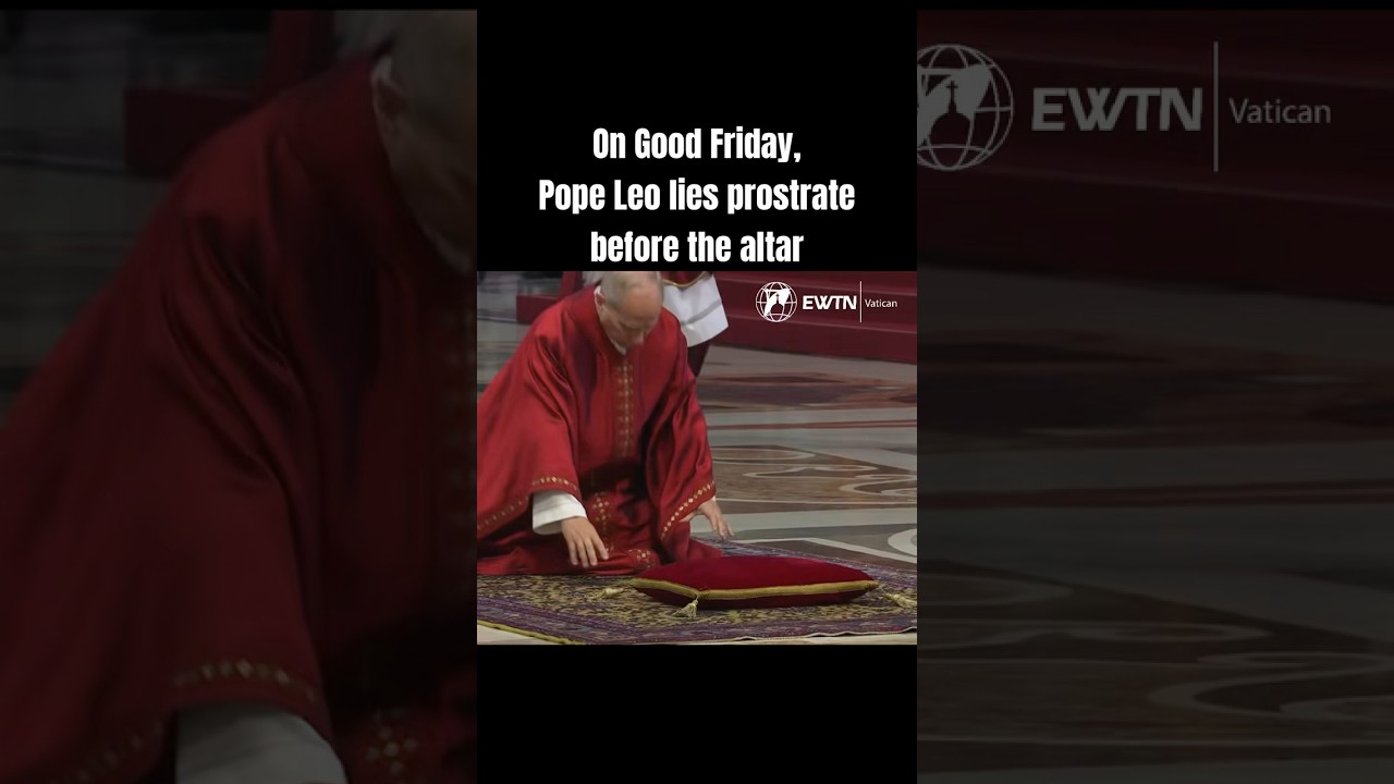 Pope Leo begins the Good Friday Liturgy in the Vatican during his First Holy Week as Pope