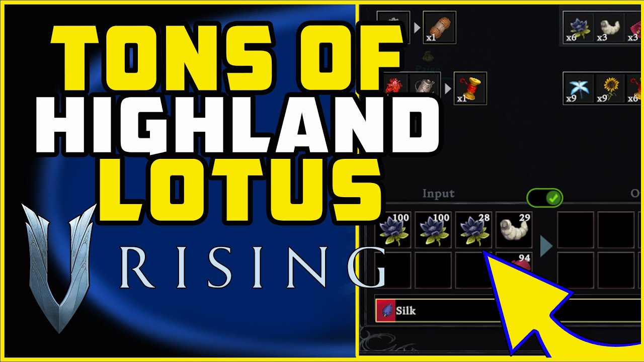 Highland Lotus and Gem Dust Farm | V Rising