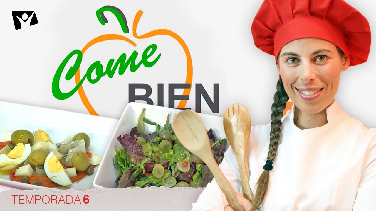 Ensalada de pimientos asados y Ensalada de uvas con rúcula 👩‍🍳 ¡Come Bien!