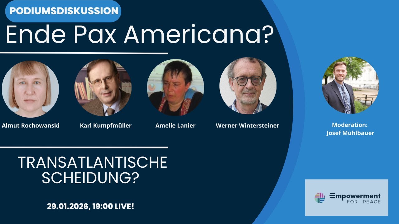 Ende der Pax Americana und eine transatlantische Scheidung? (Podiumsdiskussion)