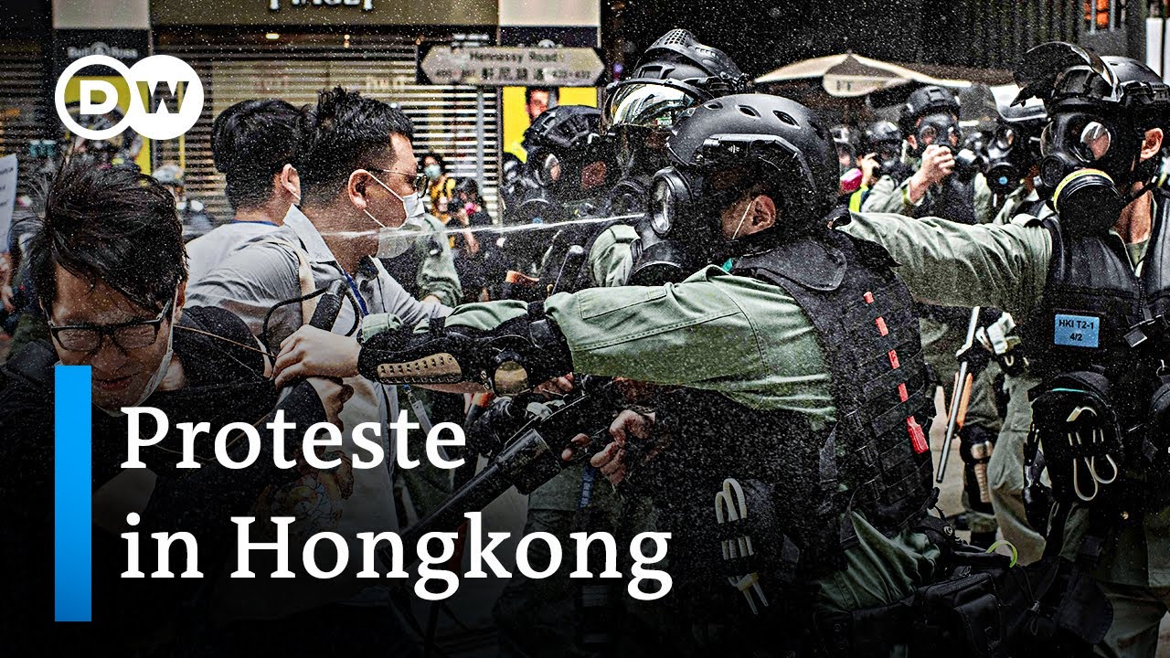 Proteste in Hongkong: Tausende demonstrieren gegen neue Pl&auml;ne Chinas | DW Nachrichten