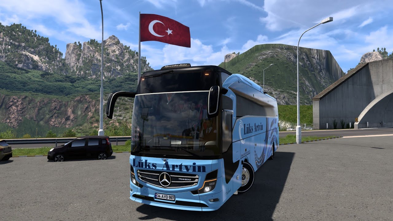 Mercedes Benz Yeni Travego 16 SHD / LÜKS ARTVİN / GİRİLMEYEN OTOGAR KALMAYAN / SAMSUN - HOPA SEFERİ