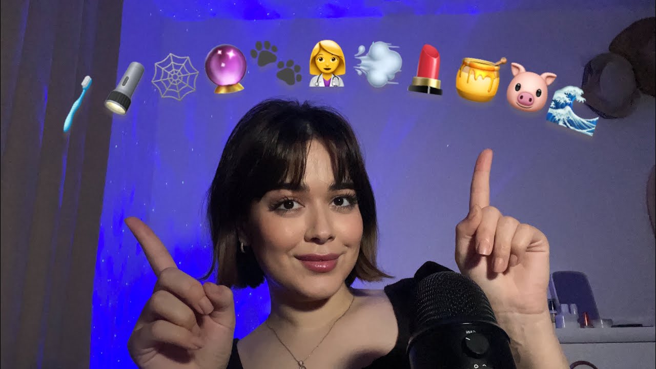 Persian ASMR Emoji Challenge~ای اس ام آر ایموجی های قلقلکی
