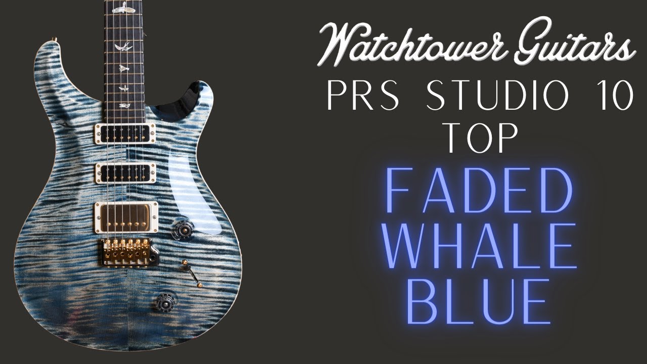 PRS Studio 10 Top - Faded Whale Blue