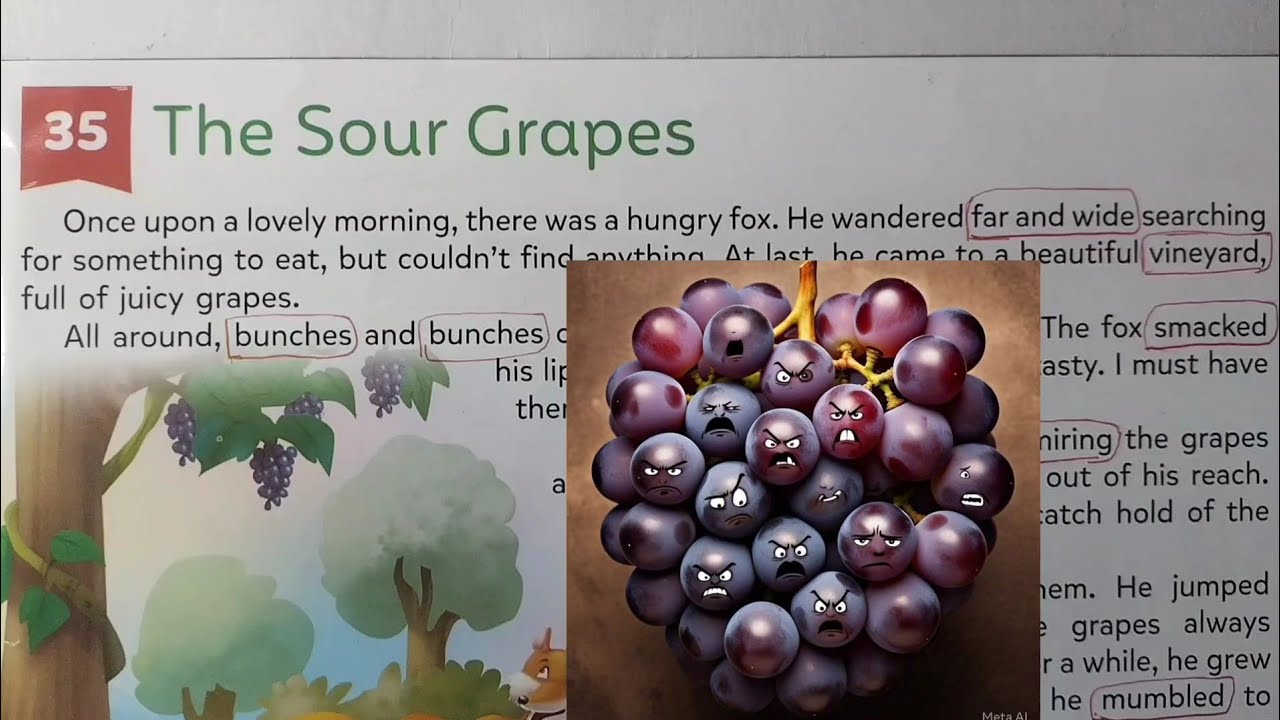 The Grapes Are Sour 🍇 | Fox’s Excuse That Teaches a Big Life Lesson|panchtantra tales