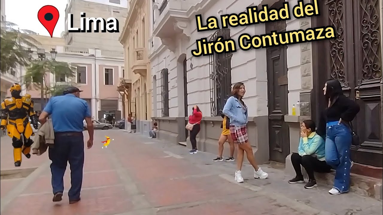 RECORRIENDO EL JR CONTUMAZA, JR CARABAYA, LIMA PERU -- ruta incorrecta