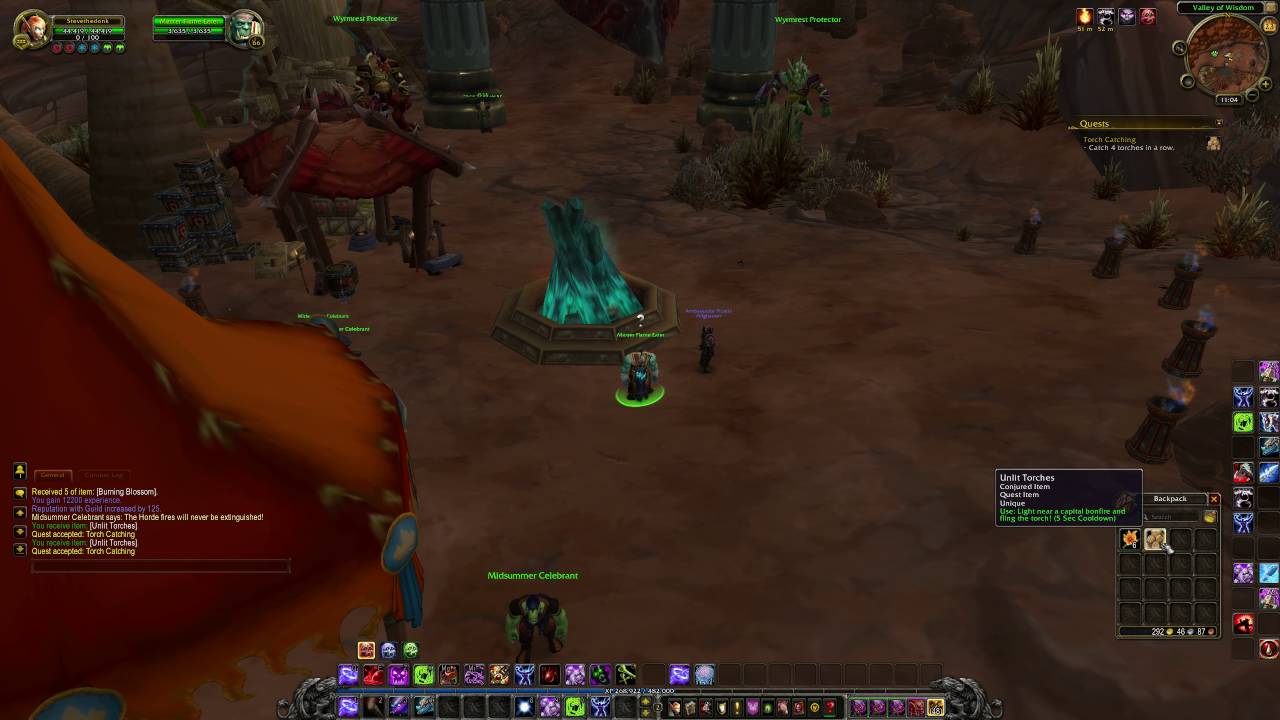 CataQuests.com - Midsummer Fire Festival - Torch Catching (Horde)