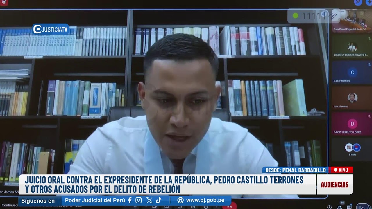 🔴#EnVivo | JUICIO ORAL CONTRA EL EXPRESIDENTE DE LA REPÚBLICA, PEDRO CASTILLO TERRONES Y OTROS