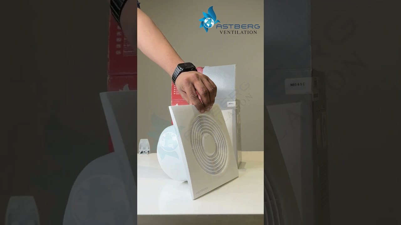 Astberg NEO 6 S C Exhaust Fan // Glass Fan // Wall Fan #exhaustfan  #astberg #shorts