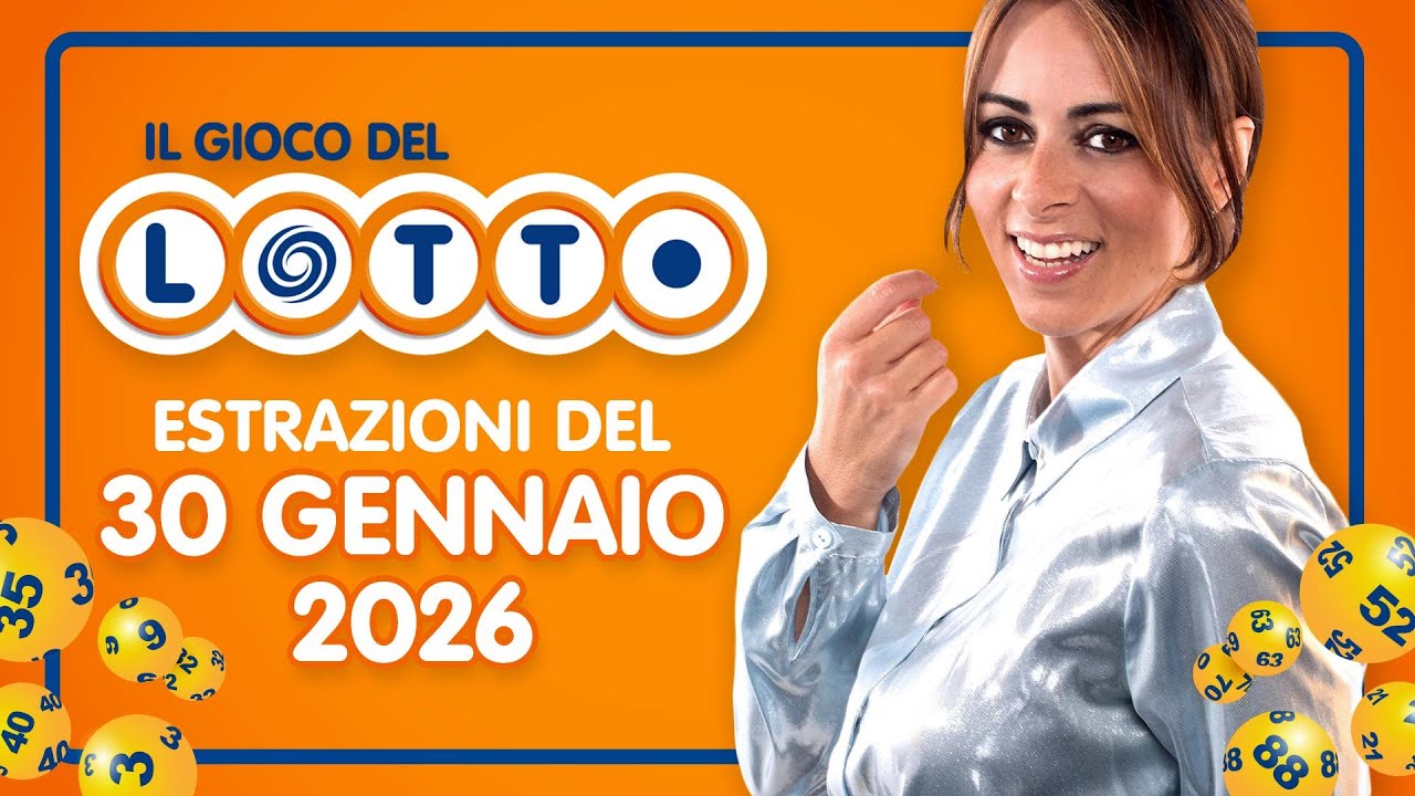 Estrazione in diretta del Gioco del Lotto e del Simbolotto di venerdì 30 Gennaio 2026