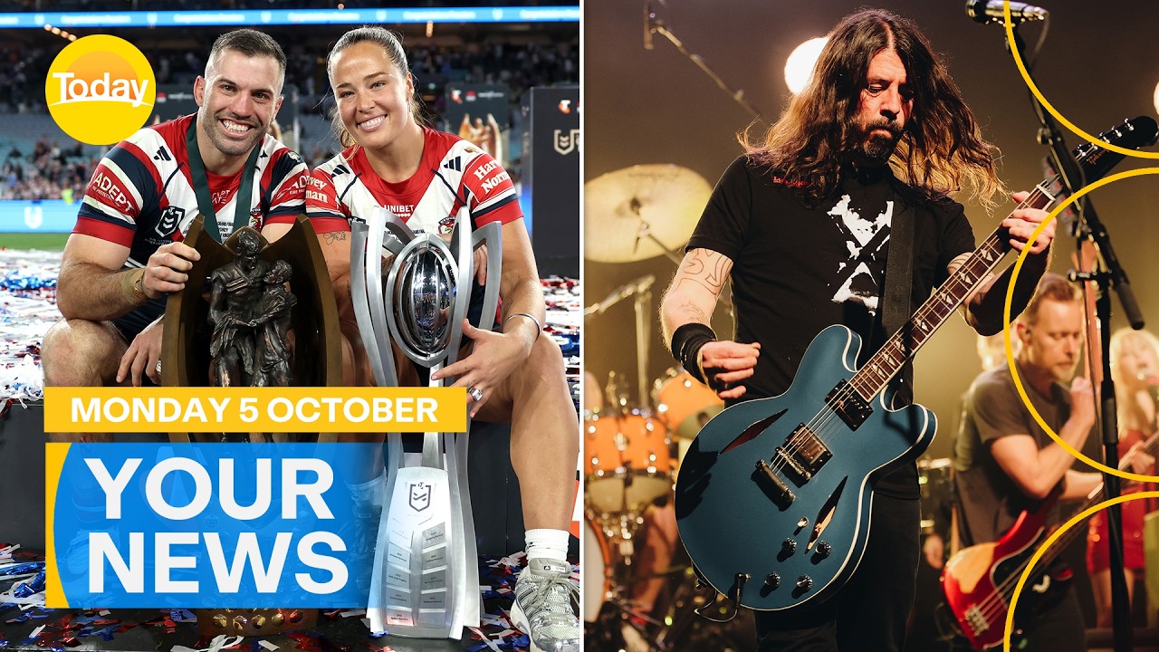 Your News | Sydney Roosters win NRL and NRLW Grand Finals; Foo Fighters to open Melbourne venue