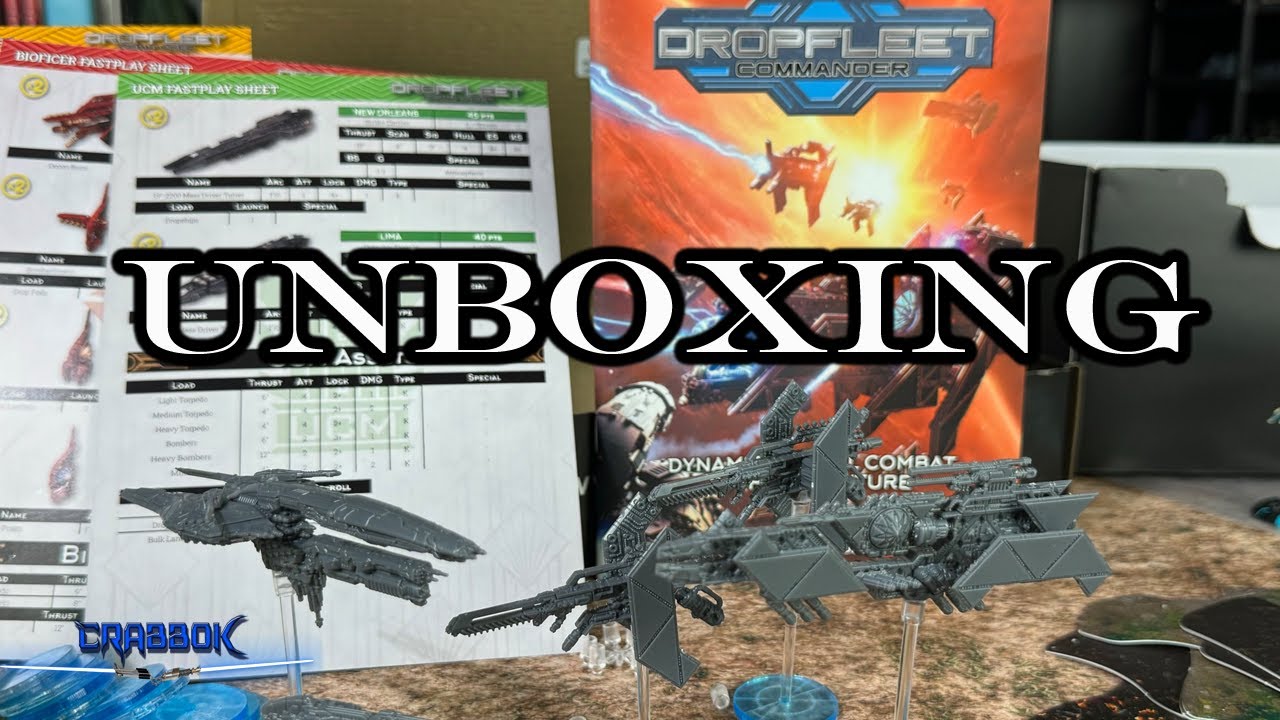 Dropfleet Commander 2.0 - First Look!  Second Edition Unboxing
