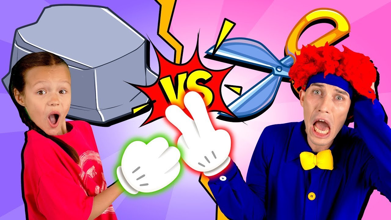 Rock Scissors Paper + More | Finger Play Song | Dominoki