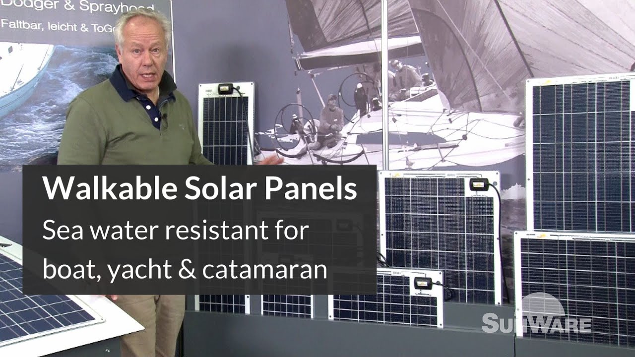 Semi Flexible Marine Solar Panels - Walkable & Water Resiststant