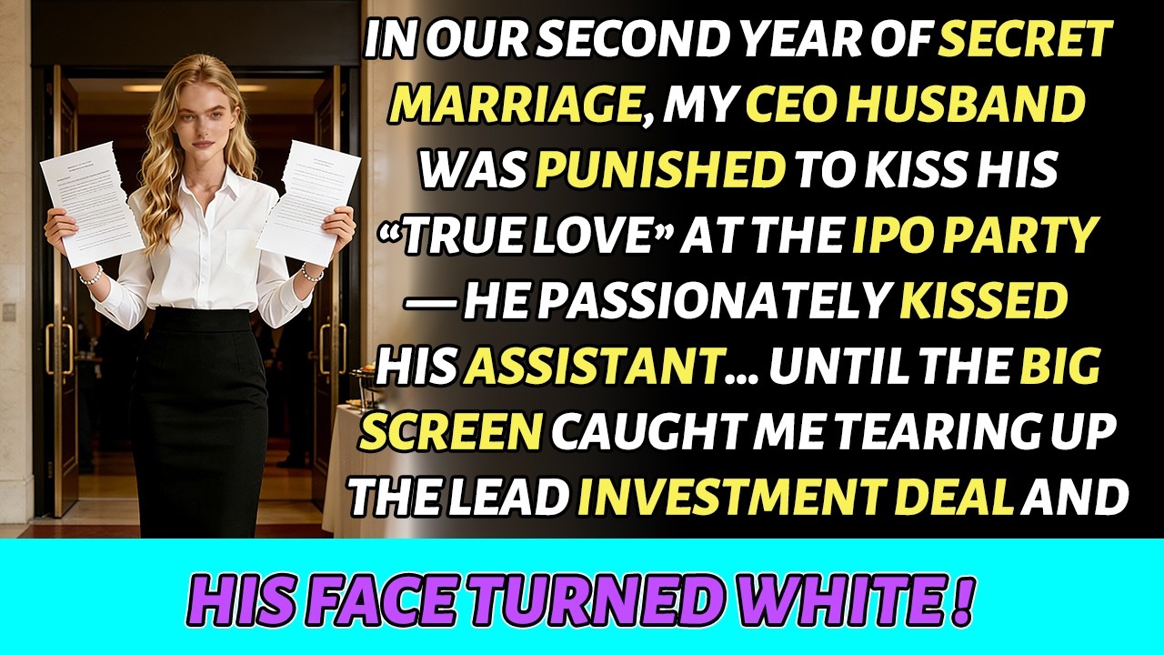 HE KISSED HIS ASSISTANT AT THE IPO PARTY — NOT KNOWING I CONTROLLED THE DEAL