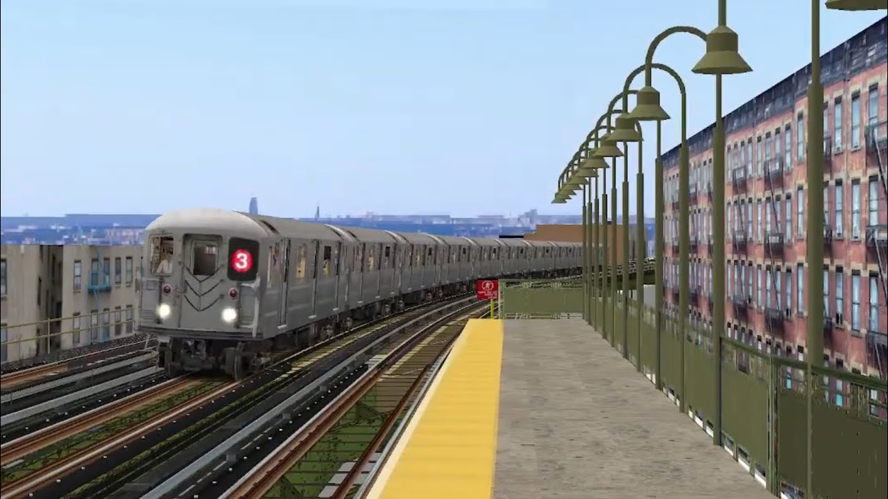 [OpenBVE] R62 3 train full ride from New Lots to Gun Hill Road