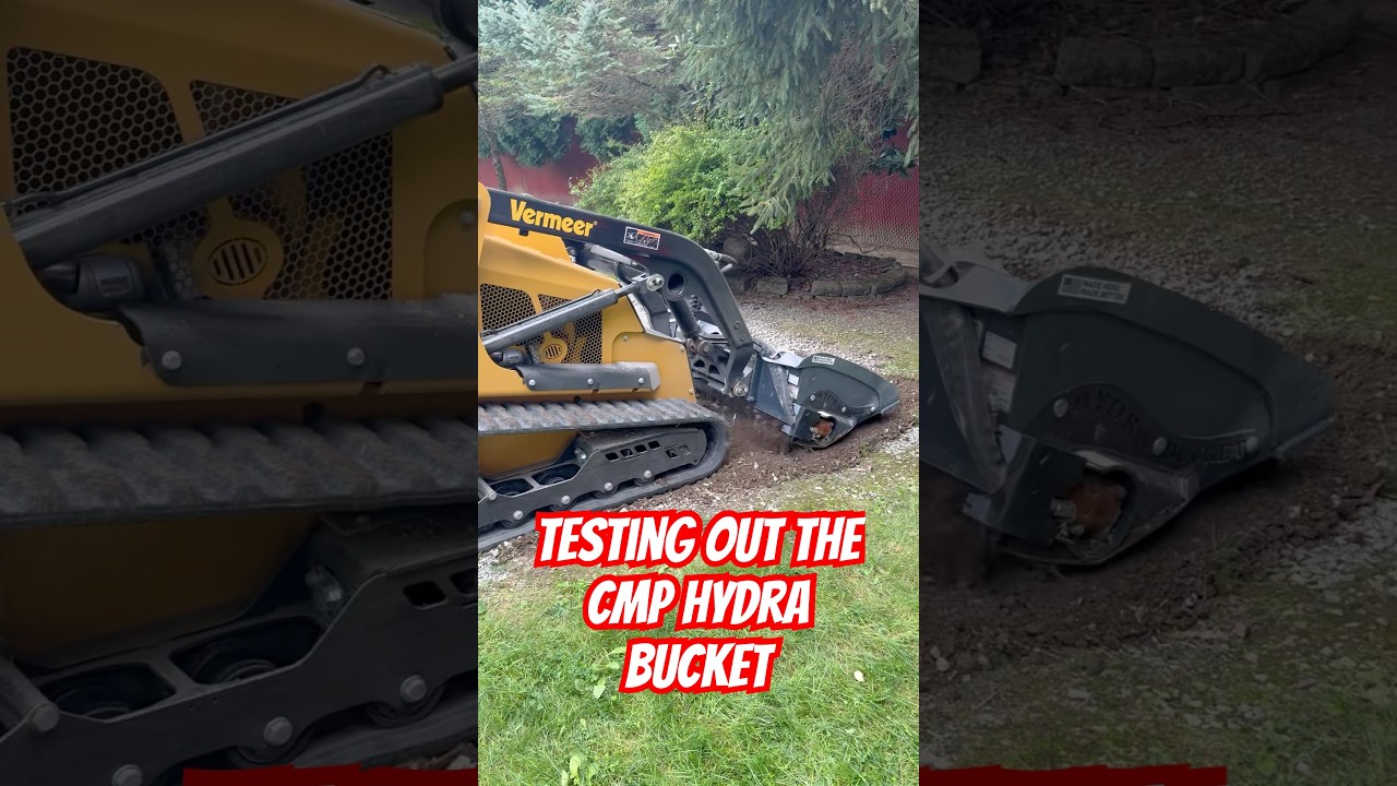 Quick driveway refresh with the CMP mini hydra bucket