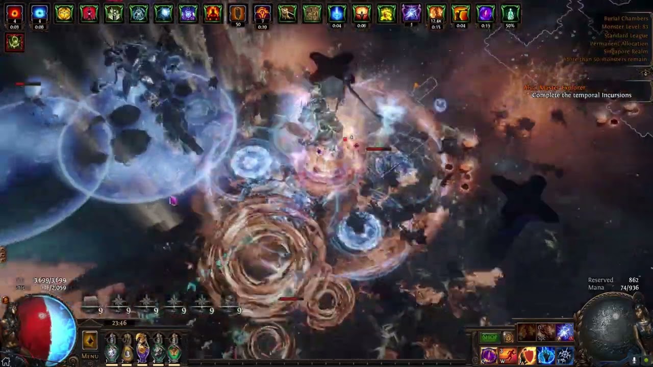 POE 3.18 (STANDARD) - Spark Inquisitor T16 Burial Chamber 100% deli full juiced with HH after 